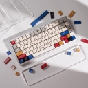 White Lights Retro 104+43 Full PBT Dye-subbed Keycaps Set for Cherry MX Mechanical Gaming Keyboard